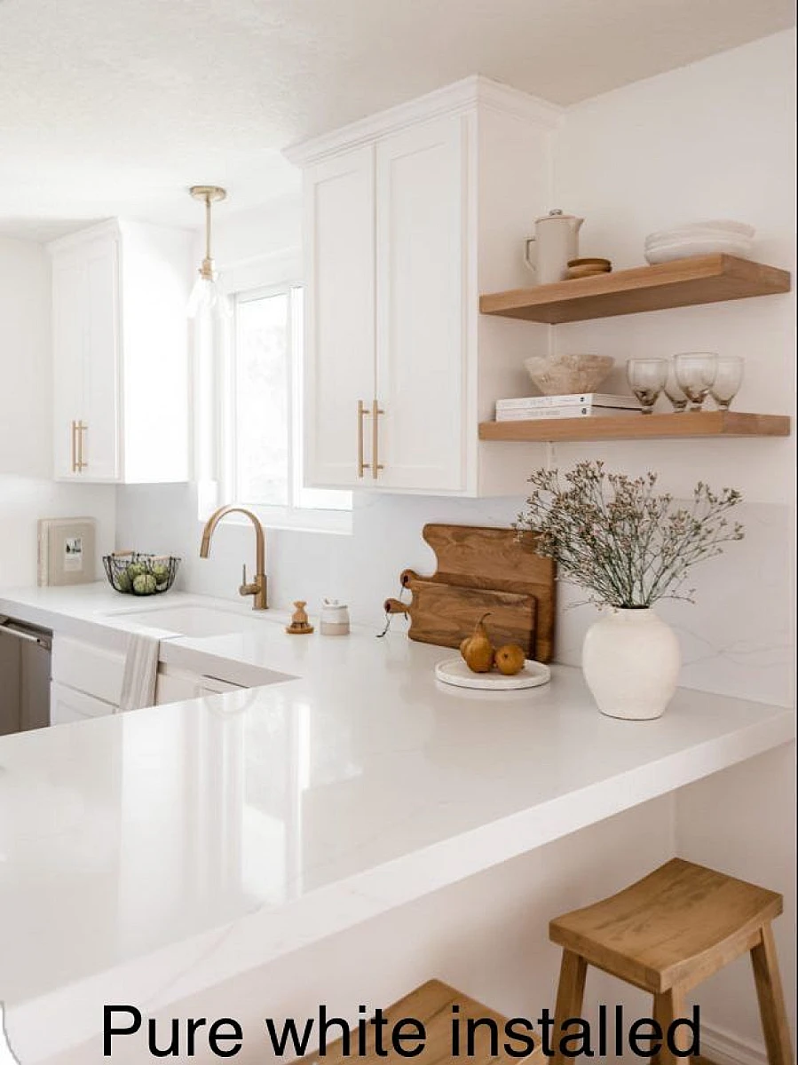 Pure White Quartz Countertop