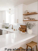 Pure White Quartz Countertop