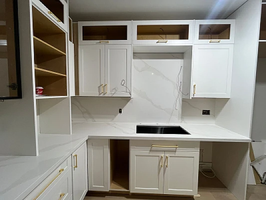 Calcatta Milano Quartz Countertop — image 2 of 3