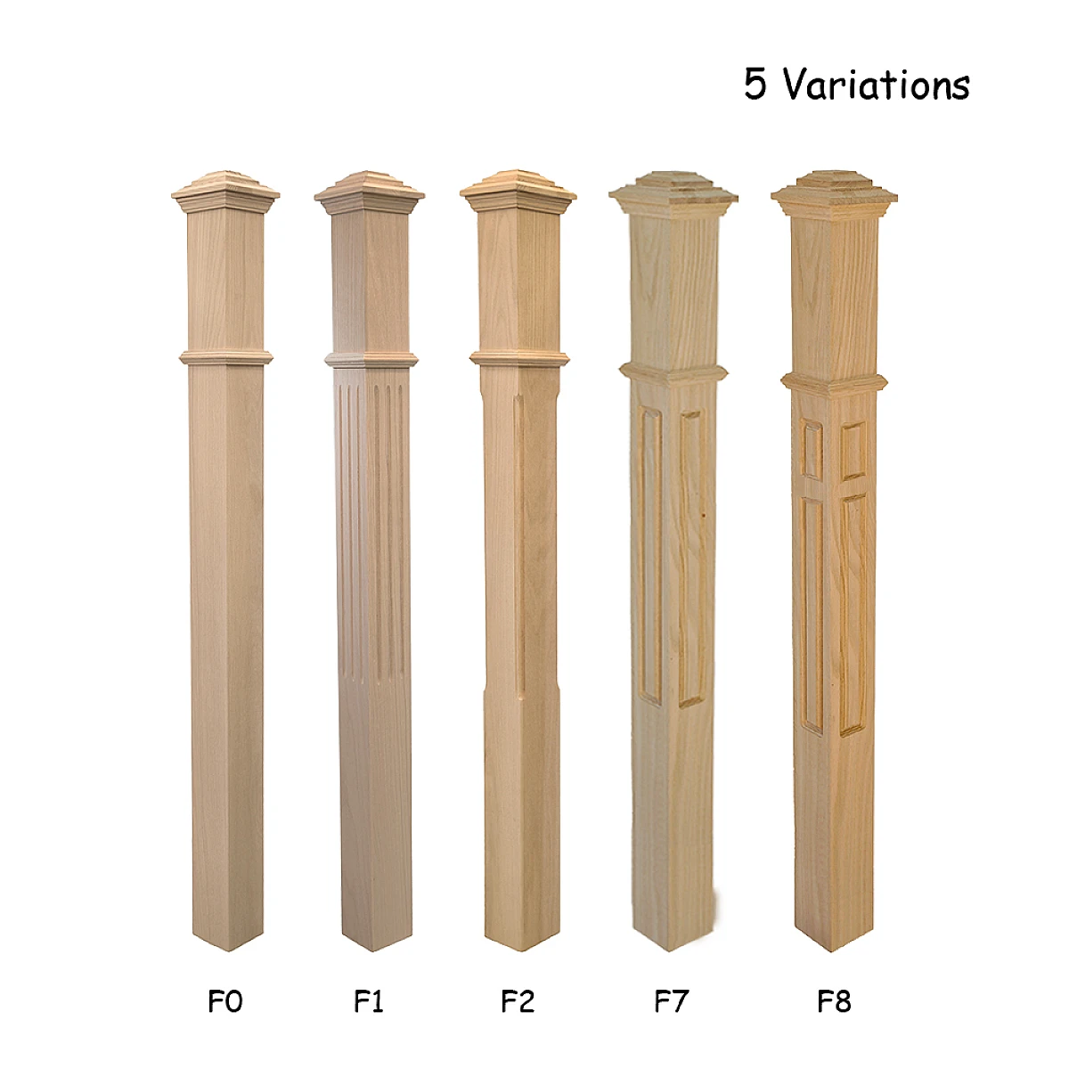 Fluted Post 3"