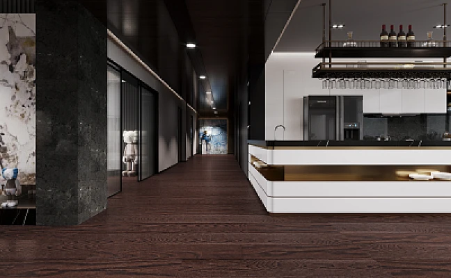 Gold Coast Engineered Hardwood Oak (6.5" x 3/4" x RL)20.5 SqFt/Box Wire Brushed — image 2 of 2