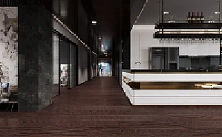 View 2 of Gold Coast Engineered Hardwood Oak (6.5" x 3/4" x RL)20.5 SqFt/Box Wire Brushed