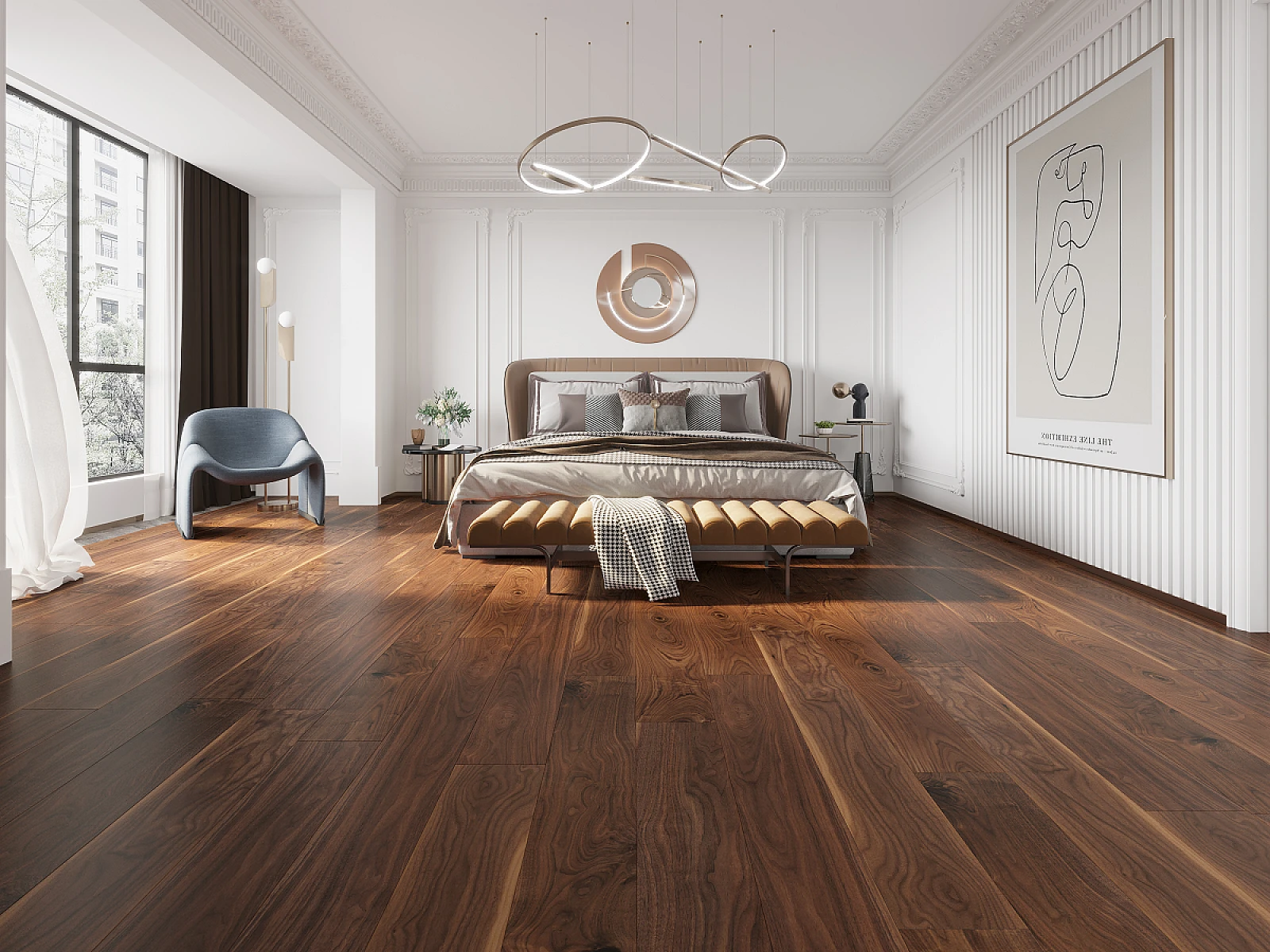 American Black Naked Walnut 6" Select & Better 